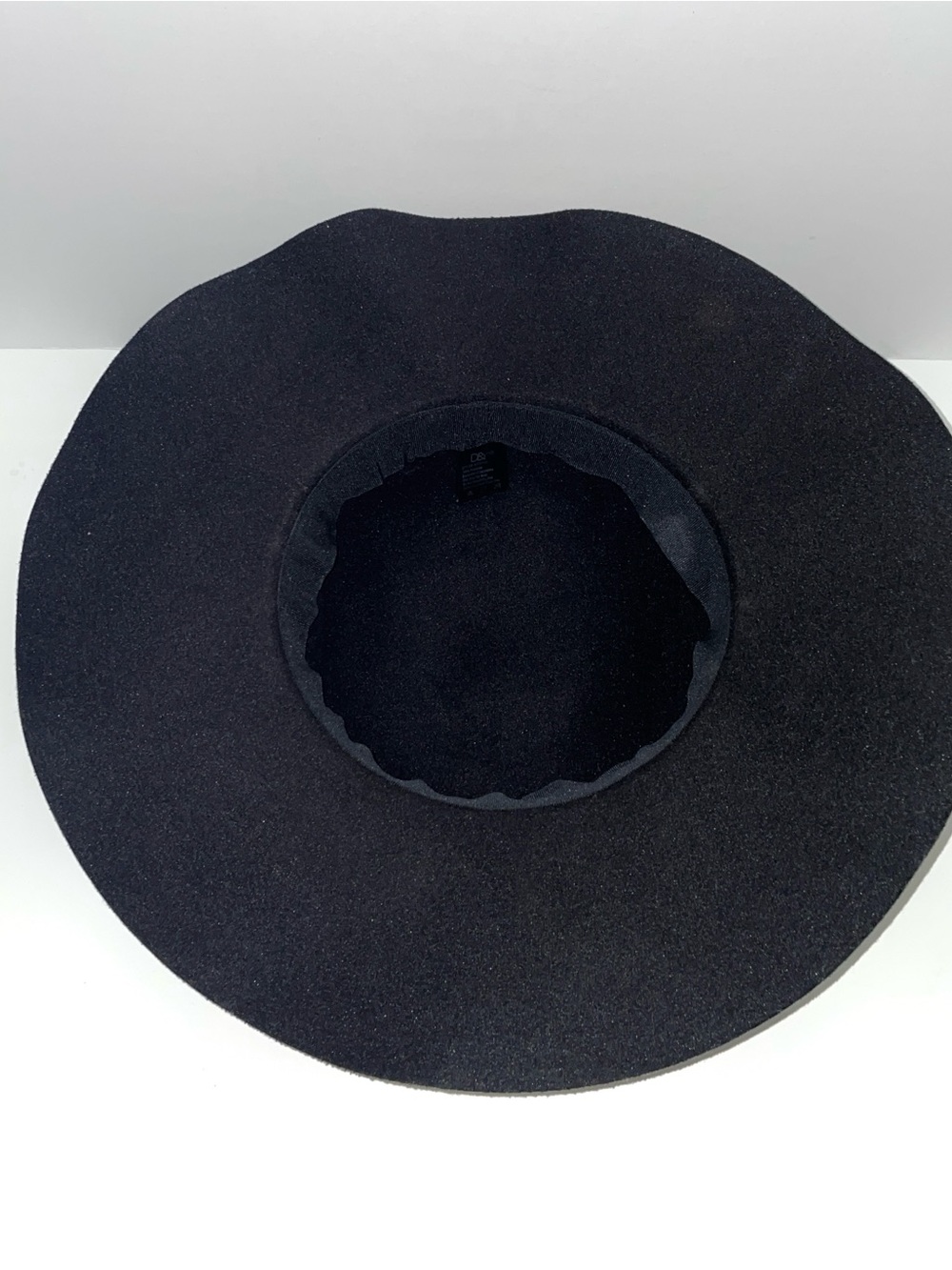 D&Y Black Floppy Wide Brim Sun Hat - Thin Tie Detail - One Size - Picture 3 of 9